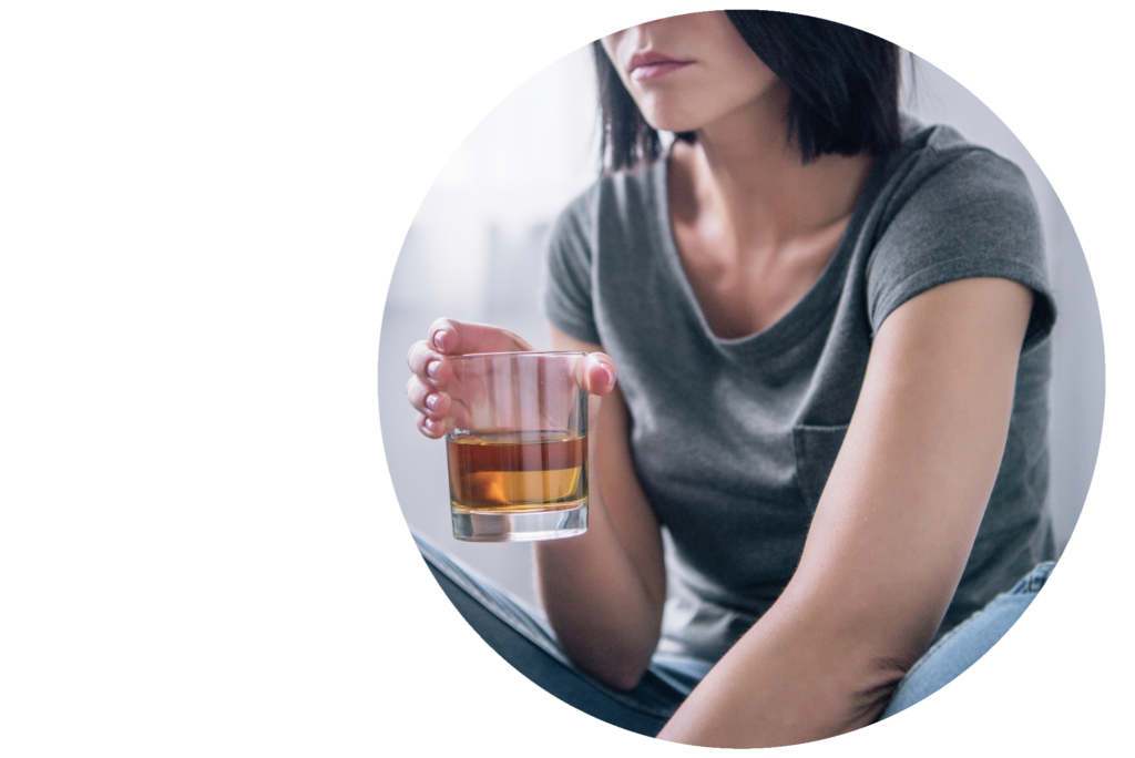 woman drinking alcohol - alcohol withdrawal timeline in Irvine California