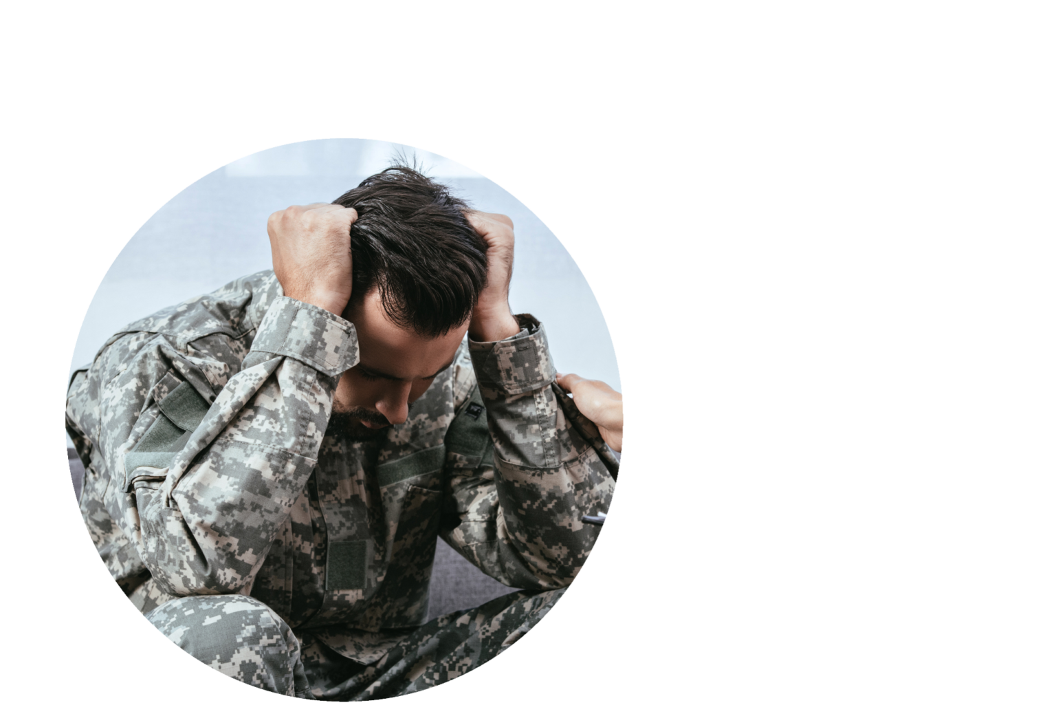 veteran struggling with ptsd in emdr therapy session in orange county - unresolved trauma and addiction